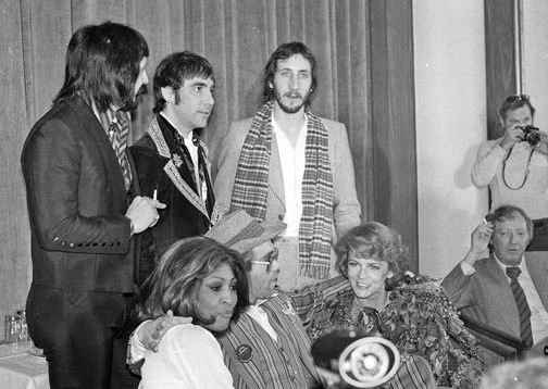 1975 "TOMMY" PRESS CONFERENCE: ELTON JOHN, WHO, ANN-MARGARET, TINA TURNER