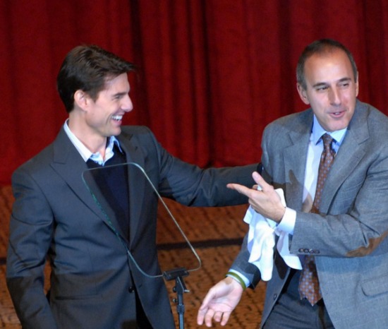 Tom Cruise and Matt Lauer at the Friars Club roast